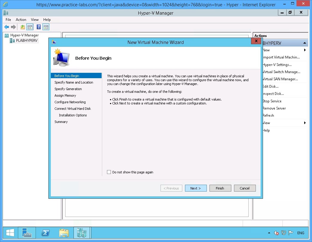 Figure 3.2 Screenshot of the device PLABHYPERV